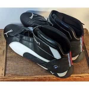 Puma Bmw M Motorsport R-Cat High Mens Sneakers Shoes Black - Size 14!